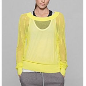 SALE🌟Theory 38 hot yellow net sweatshirt